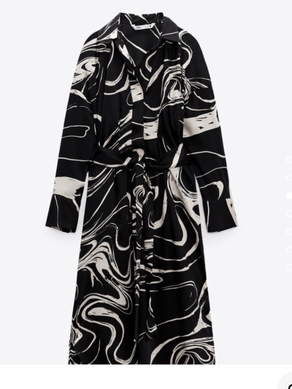 Zara printed shirt dress